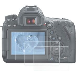 EOS R6 Mark II Ultra-Clear Anti-Scratch Tempered Glass Screen Protector for Canon EOS R6 R6M2 R6 Mark II R6 Mark2 Camera-3 Packs