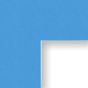 Craig Frames B143 18x24-Inch Mat, Single Opening for 12x18-Inch Image, Bay Blue with Cream Core