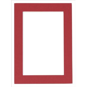11x14 Bevel Cut Mat for 8.5x11 Photo | Red Picture Matboard for Frames Measuring 11x14 Inches - Matte to Display Art Measuring 8.5 x 11 Inches - Acid Free ONE MAT