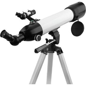 Gift Telescopes, 600/80mm Refractor Telescope for Beginners,Astronomy Outdoor Monocular Scope, with 2 eyepieces+3X Barlo