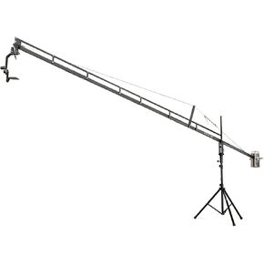 PROAIM 18ft Jib Crane w Stand & Jr. Pan Tilt Head for DSLR Video Camera & Gimbal. Smooth Precise Pan/tilt Moves. Secure & Light for Outdoors, Gives Wide & Stable Crane/Aerial Shot + Bag (P-18-JS-JR)