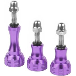 CNC Aluminum Long Short Thumb 3pcs Knob Bolt Nut Adapter Screws Compatible with GoPro Hero 8 7 6 5 4 Connector (Green)