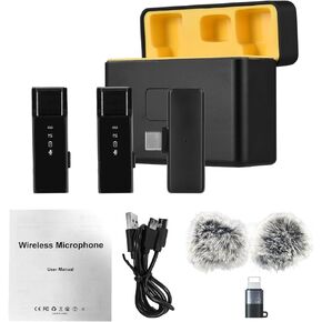 Aramox mini microphone lavalier microphones mic mic مع تقليل الضوضاء لتسجيل الفيديو مقابلة مدونة مدونة مدونة بودكاست