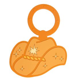 Pearhead Strawberry Crinkle Teether, Baby Teether Toy, Plush and Silicone Ring Sensory Play, Teething Accessories for Babies 0-6 Months, Newborn Teethers, Ages 0m+