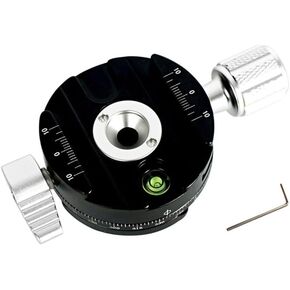 360 Rotation Panoramic Quick Release Clamp Camera Mount Seats for DSLR Tripod Shoots Plate