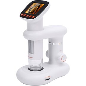 fosa 1000X Handheld Digital Microscope Portable, USB Children's Microscope Science Kit with 2 inch LCD Screen, HD Camera Magnifiers Compatible with PC for Outdoor Observation