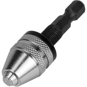 3pcs 1/4" Keyless Drill Bit Chuck Hex Shank Adapter Converter Quick Change 0.3-3.4mm Fit for Dremel Tools Chuck