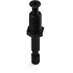 6pcs 1/4 Hex Shank Adapter to 3/8"-24UNF Male Thread Screw for Drill Bit Chuck 1/4 Hex Shank Adapter to 3/8"-24UNF Male Thread Screw Chuck