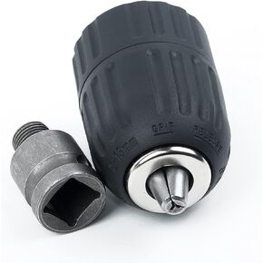 2-13mm Keyless Drill Chuck Adapter 1/2"-20UNF Thread Quick Change Adapter Impact Wrench Electric Drill Bits Self-Tighten Chuck Chuck