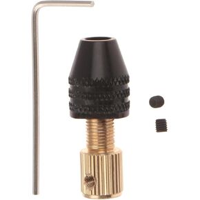 2pcs 2.3mm/3.17mm/ 5mm Electric Motor Shaft Mini Drill Chuck Fixture 0.5-3.2 Mm Drill Bit Micro Drill Chuck Hex Drill Chuck Adapter Chuck(3.17mm)