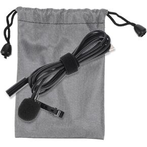 DOITOOL Lapel Microphone for USB C Devices High Sensitivity Lavalier Mic for Video Recording Interviews and Live Streaming Compatible with Smartphones and Tablets Compact Design