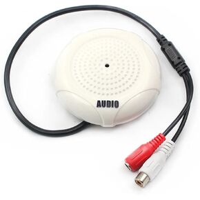 High fedility no Noise CCTV Microphone Sound Pickup 150 Square Meters with CE FCC ROHS fit for CCTV Camera