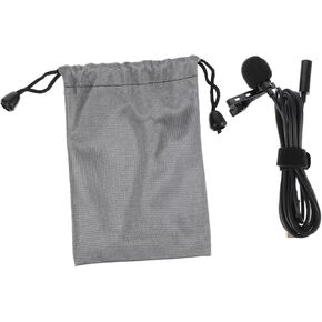 NUOBESTY Lavalier Clip Microphone with USB C Connector for Video Recording Real Monitoring and Live Streaming for Vlog Interview Podcast and Gaming