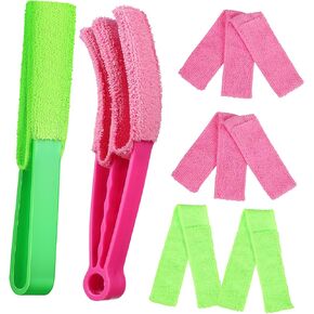 1set Blinds Cleaning Kit Blinds Brush Shutter Cleaner for Hard Reach Areas Multi-Purpose Window Cleaning Tool Reusable Cloth and Material for Home Use