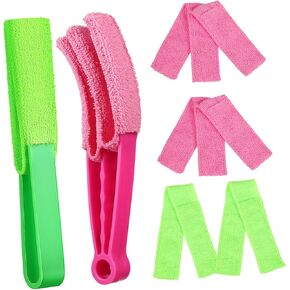 Multi-Purpose Window Blind Duster Fiber Cloth Plastic Blind Cleaning Kit for Easy Cleaning