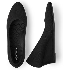 VIVAIA Tamia Wedge Women's Round Toe Wedge Pumps Shoes Comfortable Wedge Heels for Dressy Women Pumps with Arch Support