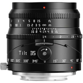 TTARTISAN 35mm F1.4 APS-C Tilt Shift Lens for Fujifilm, Large Aperture Manual Focus Lens Compatible for Fuji X Mount Camera X-A1X-A10 X-A2 X-A3 X-A5 X-A7 X-M1 X-H1 X-H2 X-H2S X-T1 X-T10 X-T2 X-T20