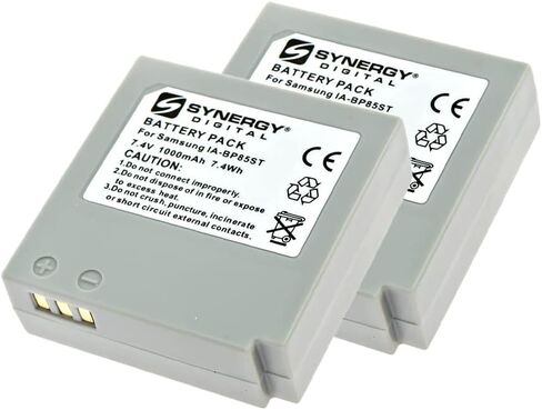 Synergy Digital Camcorder Batteries, Compatible with Energizer ERC696GRN Camcorder Batteries (li-ion, 7.4V, 1000 mAh), Set of 2 in Saudi Arabia