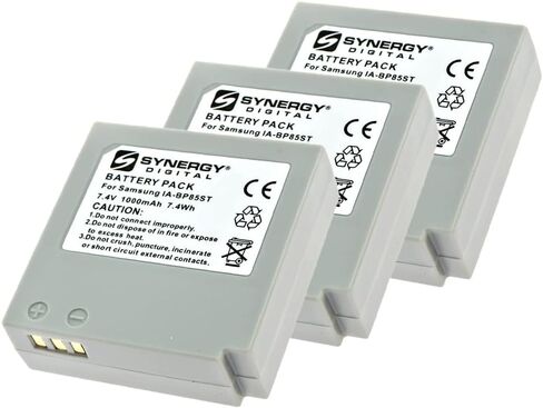 Synergy Digital Camcorder Batteries, Compatible with Energizer ERC696GRN Camcorder Batteries (li-ion, 7.4V, 1000 mAh), Set of 2 in Saudi Arabia