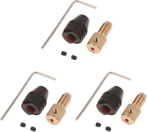 Electric Motor Shaft Mini Drill Chuck Fixture 0.5-3.2 Mm Drill Bit Micro Drill Chuck Hex Drill Chuck Adapter 2.3mm/3.17mm/ 5mm Chuck(3.17mm) in Saudi Arabia