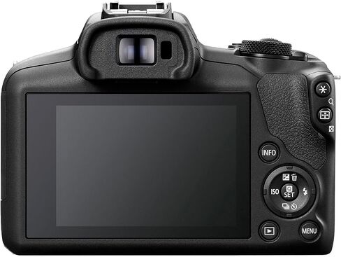 Canon EOS R100 4K تسجيل فيديو للتسجيل المرآة (الجسم) مع بطاقة ذاكرة سريعة 64 جيجابايت ، أسود (متجدد) in Saudi Arabia