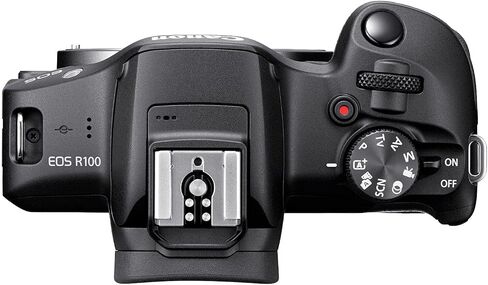 Canon EOS R100 4K تسجيل فيديو للتسجيل المرآة (الجسم) مع بطاقة ذاكرة سريعة 64 جيجابايت ، أسود (متجدد) in Saudi Arabia
