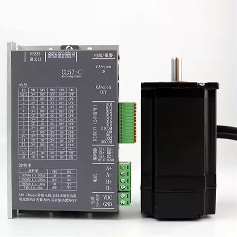 CANopen 23 Stepper Motor 3N.m 4A 2 Phase Closed Loop Stepper Motor with Driver kit LC57H2100+CL57C in Saudi Arabia