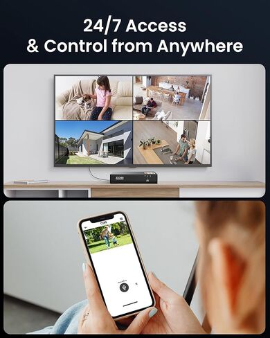 Zosi 4k 8mp 8ch Poe Security Camera System ، 8pcs 3k 5mp C186 Aurora Lux حقيقية كاملة اللون الكاميرات الليلية في الهواء الطلق ، كاميرات سلكية داخلية ، شخص/مركبة ، خفيفة وذرة صفارات الإنذار ، مع 2 تيرابايت من كاميرات الكاميرات in Saudi Arabia