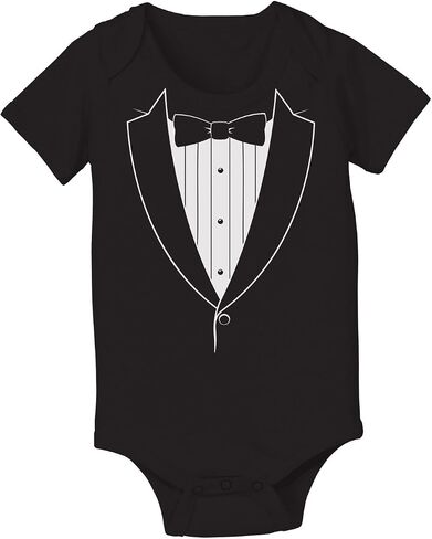 Instant Message - Basic Tuxedo - Infant Baby One Piece in Saudi Arabia
