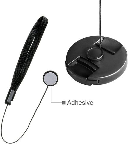 Lens Cap Center Pinch for Panasonic LUMIX G100 (37mm) + Lens Cap + Microfiber Cloth in Saudi Arabia