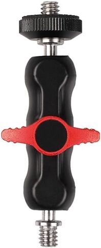 Aluminum Alloy Ballhead Arm with 1/4 3/8 Threaded Mount Hole for Photography Equipment and Accessories Widely in Saudi Arabia