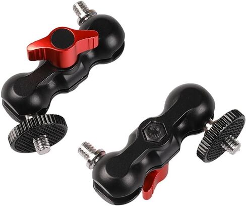 Aluminum Alloy Ballhead Arm with 1/4 3/8 Threaded Mount Hole for Photography Equipment and Accessories Widely in Saudi Arabia