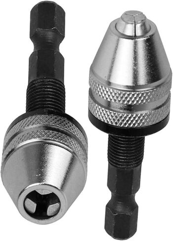 3pcs 1/4" Keyless Drill Bit Chuck Hex Shank Adapter Converter Quick Change 0.3-3.4mm Fit for Dremel Tools Chuck in Saudi Arabia