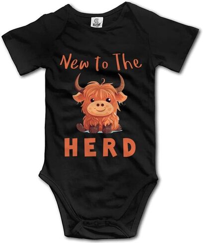 جديد في قطيع Highland Cow Baby Short Sugove Playsuit in Saudi Arabia