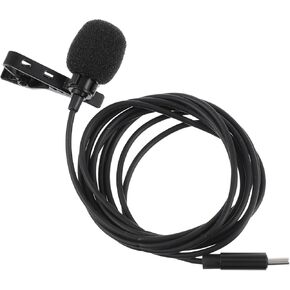 GALPADA USB C Lavalier Microphone Omnidirectional Lapel Mic for Smartphones Plug and Play Portable Design with Noise Reduction for Interviews Live Streaming and Recording