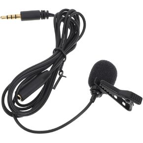 Wired Clip Microphone for Recording Durable Lavalier Mic with Long Wire for Interviews and Live Streaming Craftsmanship Convenient Shirt Clip Design