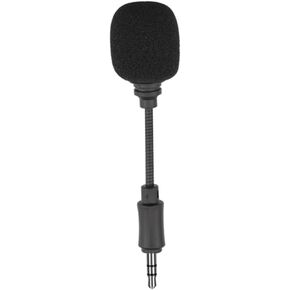 Mini Microphone with Windscreen Lightweight and Portable Recording Microphone Compatible with Pocket for Vlogging Streaming Interviews and Game Voice
