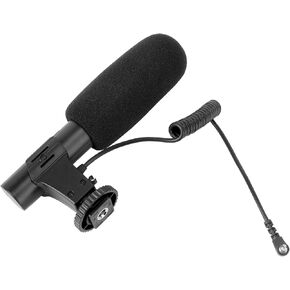 NUOBESTY Professional Interview Microphone for DSLR Camera Shock Resistant Design Sensitivity Heart Shaped Pickup Pattern for Photography and Video Recording