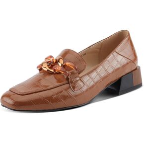 Azura Women's Baldwin Classic Leather Loafers with Slip-On Design for Everyday Comfort