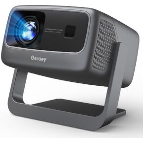 4K-Projector [1500 ANSI/ Official-NetfIix/360°Stand] Outdoor Projector with WiFi 6 and Bluetooth, Auto Focus, Auto Keystone Smart Proyector Native 1080P 60Hz Support Dolby Audio 500'' Display HDR 10+