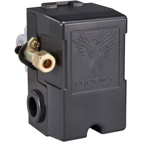 Phoenix 69MB6LY2C 70/100 PSI 4-Port Air Compressor Switch w/ Unloader Valve & Auto/Off (Furnas type)