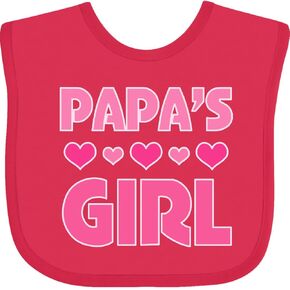 inktastic Papas Girl Granddaughter Baby Bib