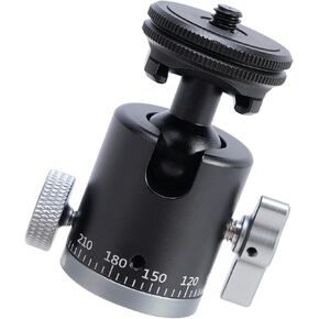 Double Use Panoramic Small Tripod Head RJ084 General Fit Panoramic Camera Mount for Cameras & Action Camera Accessori