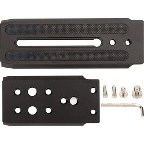 L Shaped Plate, Aluminium Alloy Camera Mount, Vertical Horizontal, Lightweight Durably, Widely Compatible with SLR Camcorder Micro DSLR, Installation