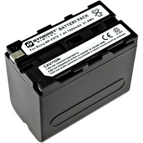 Synergy Digital Camcorder Battery, Compatible with Sony HXR-NX3 Camcorder, (li-ion, 7.4V, 6900 mAh) Ultra High Capacity, Replacement for Sony NP-F970 Battery