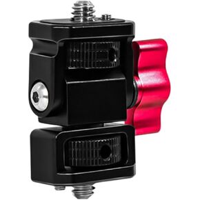Compact Pan Tilt Head for Camera Monitor and Tripod, 45mmx39mmx19mm