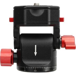 360 Degree Rotating Ball Head Plate for Tripod, Monopod, Slider DSLR Camera. Supports 90 Degree Pitch Adjustment, 3KG Load Capacity