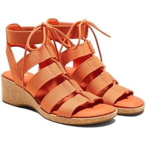 VIVAIA Heidi Round Toe Summer all-match Strap Wedge Sandals