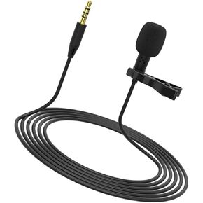 Lapel Clip Wired Microphone for Phone Camera Portable for Interviews Live Streaming and Online Courses Durable Design for Content Creators and Journalists