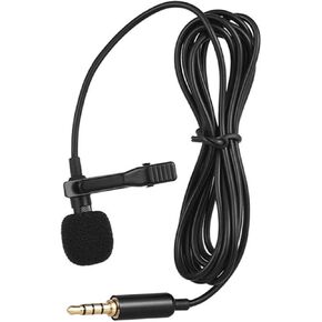 Wired Lapel Microphone Versatile Clip Mic for Phone Recording Durable Design for Live Streaming Vlogging and Interviews Compatibility